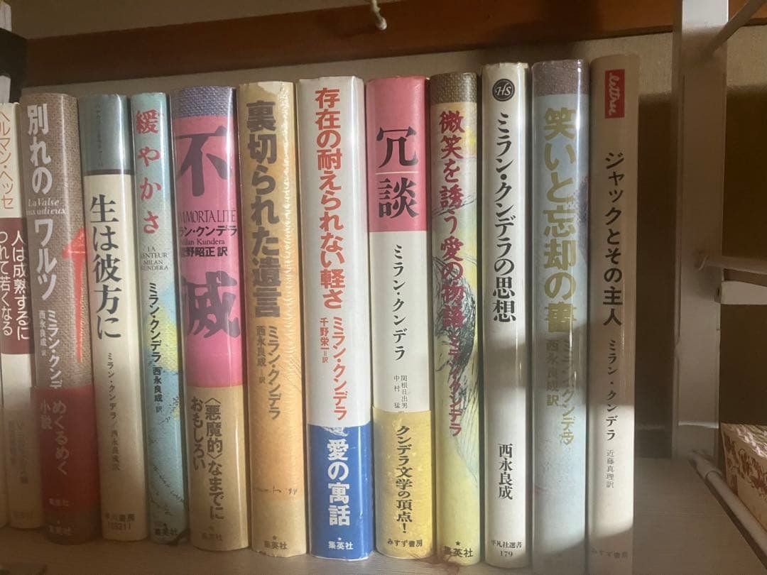 ミラン・クンデラ 10冊まとめ売り＋ミラン・クンデラの思想 Amazon.co.jp: ミラン・クンデラの思想 (平凡社選書 179) : 西永 良成